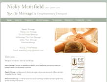 Tablet Screenshot of nickymansfield.com